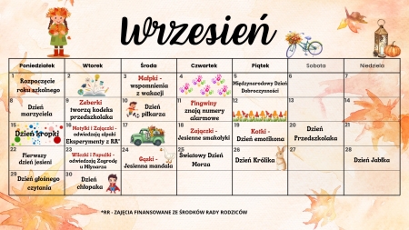''Czwóreczkowy'' kalendarz wrześniowy 